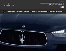 Tablet Screenshot of maseratiquebec.com